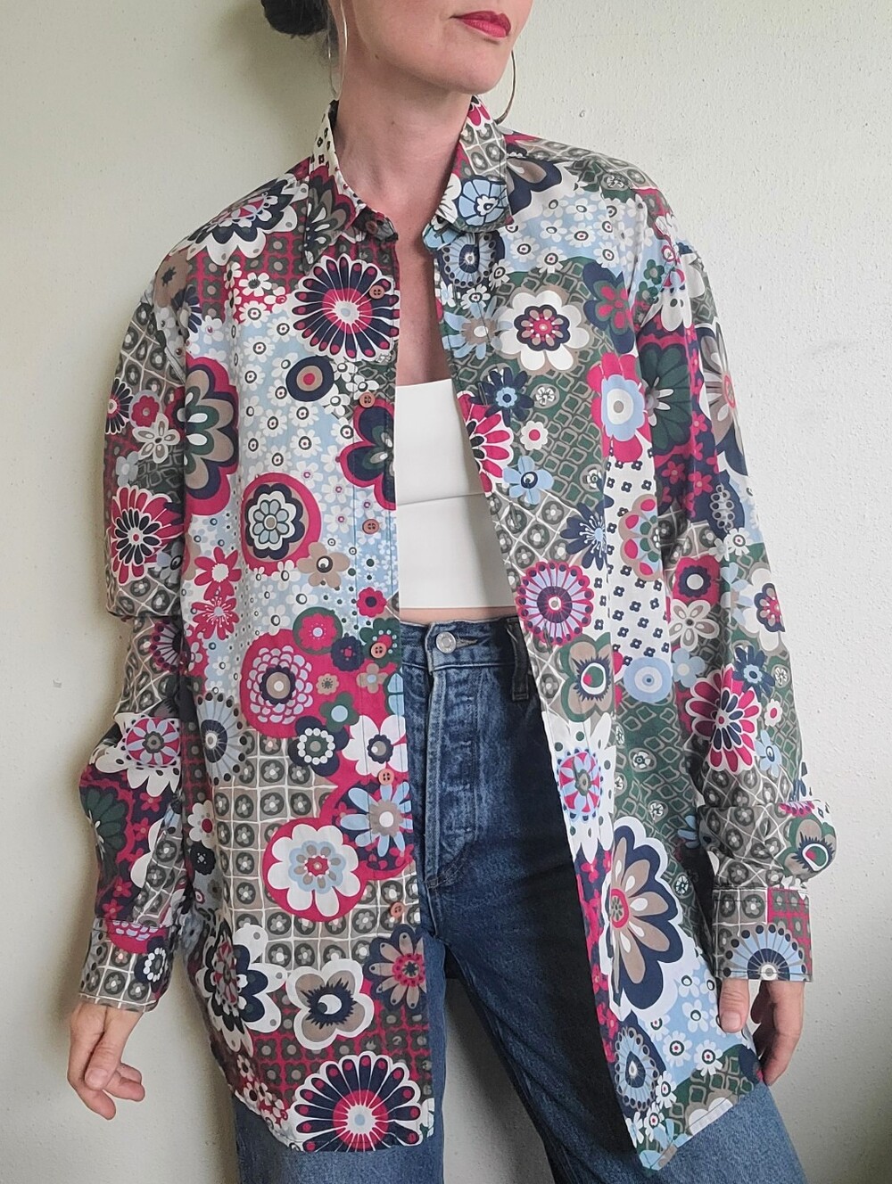 The Vintage 90s Moschino Jeans Button Down Mens L